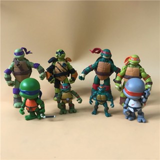 ตุ๊กตาเต่านินจาวัยรุ่นจำนวนมากของแท้ Michelangelo Movable Figures Hand-made Toy Model Decoration