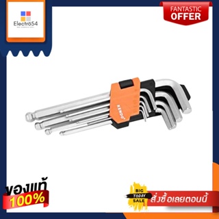 BALL ประแจ 6 เหลี่ยมหัวบอลล์ตัว L KENDO 20737BALL END HEX KEY WRENCH L SET KENDO 20737