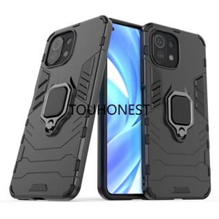 เคส Xiaomi 12 Pro เคส Xiaomi 12S Pro เคส Xiaomi 12T Pro 12X Case Xiaomi Mi 8 Mi 9 Case Xiaomi Mi 10 Lite Case Xiaomi Poco X4 GT Case Xiaomi 12 Ultra Case Xiaomi 12S Ultra Armor PC Shockproof Hard Case With Metal Ring Stand Phone Cases โทรศัพท์มือถือ