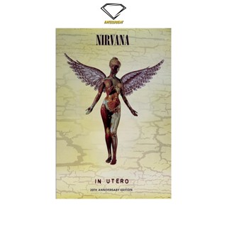 💎Intelligent | โปสเตอร์ nirvana | ขนาด 23.5x34.5 นิ้ว | x 1 แผ่น kurt cobain in utero poster  โปสเตอร์วงดนตรี