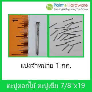 ตะปู [แบ่งจำหน่าย 1 กก.] ตะปู เข็ม ตะปู ตอกไม้ ตะปู ทำ กระทง ตะปู เฟอร์นิเจอร์ ขนาด 7/8" x 19