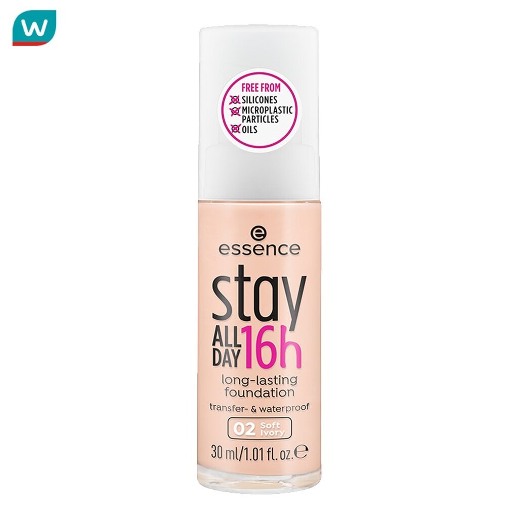 Essence เอสเซนส์ รองพื้น ซิกส์ทีนอาว คัฟเวอร์ แอนด์ ลาส พาวเดอร์ ฟาวเดชั่น 30มล. 02