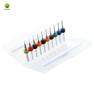 กล่องดอกสว่านเจาะ PCB ขนาดเล็ก 0.3-1.2 มม. 10 ชิ้น