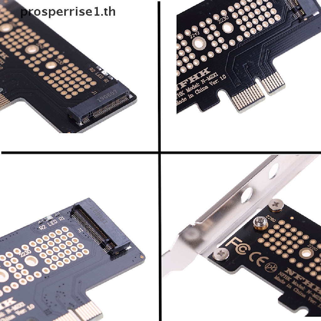 [PPTH] อะแดปเตอร์การ์ดแปลง NVMe PCIe x4 x2 M.2 NGFF SSD เป็น PCIe x1 PCIe x1 เป็น M.2 [MOTOR]