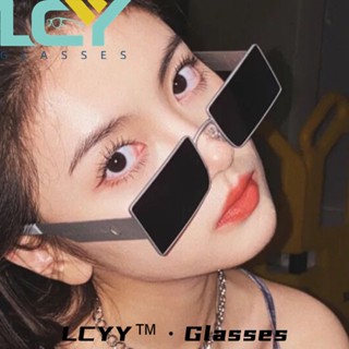 Lcyy2023 ใหม่ แว่นตากันแดด กรอบสี่เหลี่ยม ขนาดใหญ่ สไตล์ฮิปฮอป ยุโรป อเมริกา ย้อนยุค แฟชั่น 5140