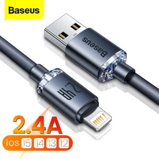 ﹉◄Baseus สายเคเบิลโทรศัพท์มือถือ สายเคเบิล USB ชาร์จเร็ว สาย USB สําหรับ iPhone 13 Pro Max 12 11 X XR XS 8 7 6s 6 iPad