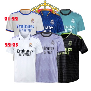 เสื้อกีฬาแขนสั้น ลายทีมฟุตบอล Real Madrid 2022 23 ชุดเหย้า คุณภาพสูง สําหรับผู้ชาย และผู้ใหญ่_01