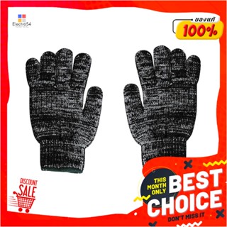 SPUN-POLY ถุงมือทอโพลีสปัน FITT #7 นิ้ว สีดำSPUN-POLY GLOVES FITT #7 BLACK