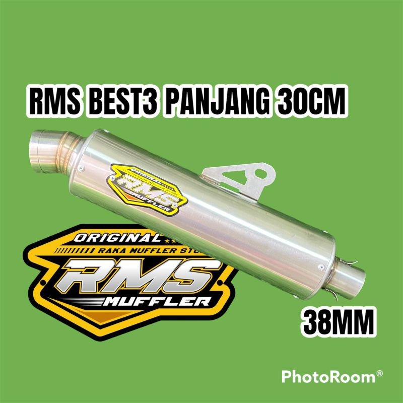 Rms BEST3 ท่อไอเสีย ทรงกลม ยาว 30 ซม. DIAMETER 38 มม.