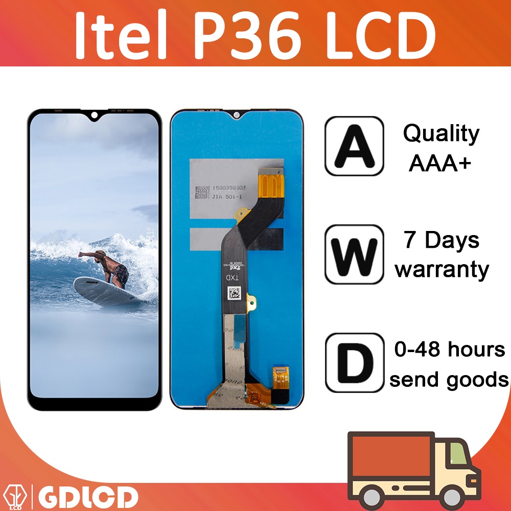 Itel P36 แผงหน้าจอสัมผัสดิจิทัล LCD
