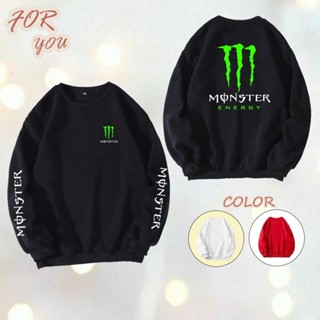 Monster Energy เสื้อแขนยาว มอนสเตอร์ เอนเนอร์จี ผ้าเกรด A แบบสวม เสื้อกันหนาว เสื้อแจ็คเก็ต งานดีแน่นอน หนานุ่มใส่สบาย