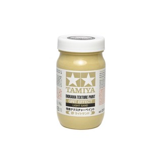 [สีอะครีลิคผสมเรซิ่น] TAMIYA 87122 Diorama Texture Paint (Grit Effect, Light Sand, 250ml) สีทามิย่าแท้ paint