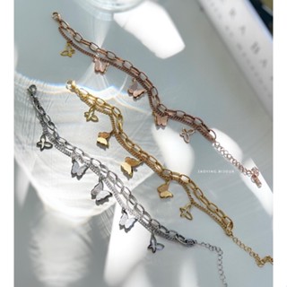 Jaoying - Stainless Steel Butterfly Bracelet