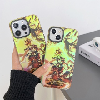 เคสแข็ง สำหรับ ไอโฟน iPhone 14 Pro Max iPhone 13 Pro Max iPhone 12 Pro Max iPhone 11 Cartoon Dragon Ball Son Goku Laser Design Hard Case