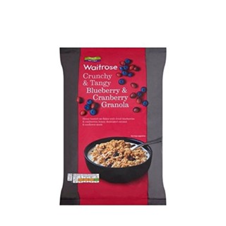 🇬🇧Waitrose🇬🇧 Crunchy &amp; Tangy Blueberry &amp; Cranberry Granola 1kg. เวทโทรสอาหารเช้าโอ๊ต ครั้นชี่ผสมบลูเบอร์รี่&amp;แครนเบอร์รี่