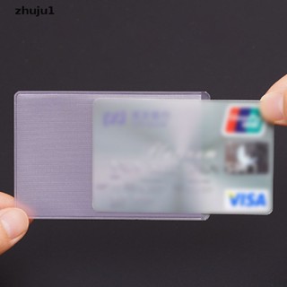 [zhuju1] กระเป๋าใส่บัตรเครดิต PVC แบบใส กันน้ํา 10 ชิ้น