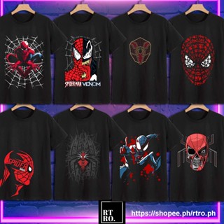 Spiderman MARVEL Shirt Superhero Graphic Tshirt Black Tee Retro / Shirt Unisex Bootleg Trend Fashion_05