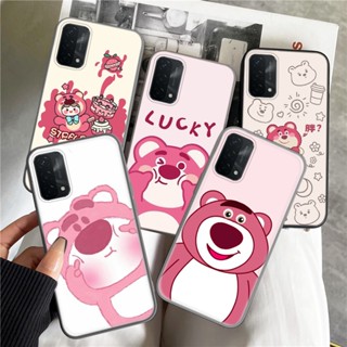 เคสโทรศัพท์มือถือแบบนิ่ม ลายหมีสตรอเบอร์รี่น่ารัก 109WES สําหรับ OPPO A3S A5 A37 Neo 9 A39 A57 A5S A7 A59 F1s A77 F3 A83 A1K A9