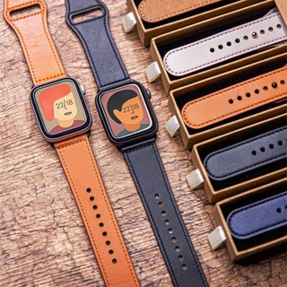 สายนาฬิกาข้อมือหนัง สําหรับ iwatch band 44 มม. 40 มม. 45 มม. 41 มม. 49 มม. 42 มม. 38 มม. iWatch series 3 5 6 SE 7 8 ultra