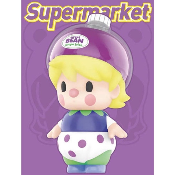 ตัวแยก POP MART Sweet Bean Supermarket-Grape juice Figure Rar