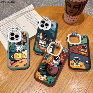 Realme 10 9i 8i 8 6i 5 5i 5S 7i C17 Pro Plus Pro+ 5G เคสเรียวมี สำหรับ Cartoon Lovely Astronaut เคส เคสโทรศัพท์ เคสมือถือ Shockproof Casing Protective Shell Full Back Cover Soft Silicone Cases