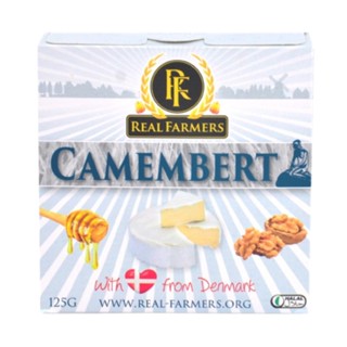 เรียลฟาร์มเมอร์ คาร์มองแบร์ชีส นำเข้าจากเดนมาร์ก 125 กรัม - Camembert Cheese 125g Real Farmers brand from Denmark