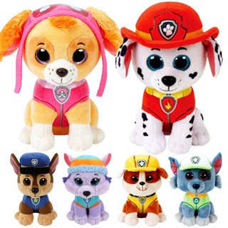 ตุ๊กตาฟิกเกอร์ Paw Patrol Dog Marshall Rubble Chase Rocky ของเล่นสําหรับเด็ก