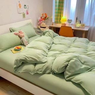 ผ้าปูที่นอนครบเซ็ต 6 ชิ้น พร้อมผ้านวม มีขนาด 3.5/5/6ฟุต