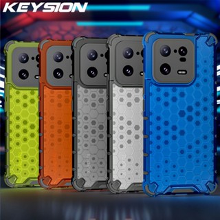 Keysion เคสโทรศัพท์มือถือแบบใส กันกระแทก ลายรังผึ้ง สําหรับ Xiaomi 13 13 Pro 5G Mi 13 Pro 5G