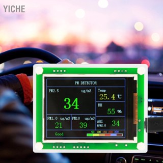 YiChe 2.8  มัลติฟังก์ชั่นรถดิจิตอล PM2.5 เครื่องตรวจจับคุณภาพอากาศ AQI Home Air Monitor