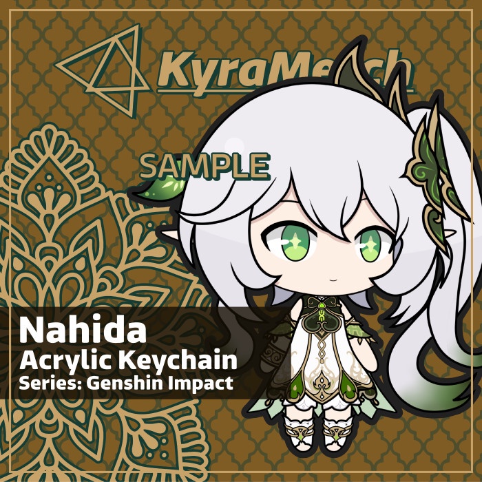GANTUNGAN NAHIDA GENSHIN IMPACT KEYCHAIN BY KYRAMERCH