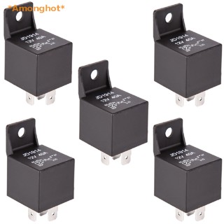 Amonghot&gt; รีเลย์ฟิวส์รถยนต์ DC 12V 40A 4Pin กันน้ํา