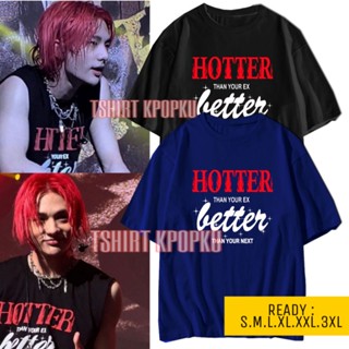 Korean T-Shirt hyunjin straykids HOOTER THAN YOUR EX BETTER_11