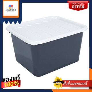 กล่องอเนกประสงค์พร้อมฝาปิด KASSA HOME รุ่น PSM-AB-1556 ขนาด 16 ลิตร สีเทาMultipurpose Box with Lid  Model PSM-AB-1556 Si