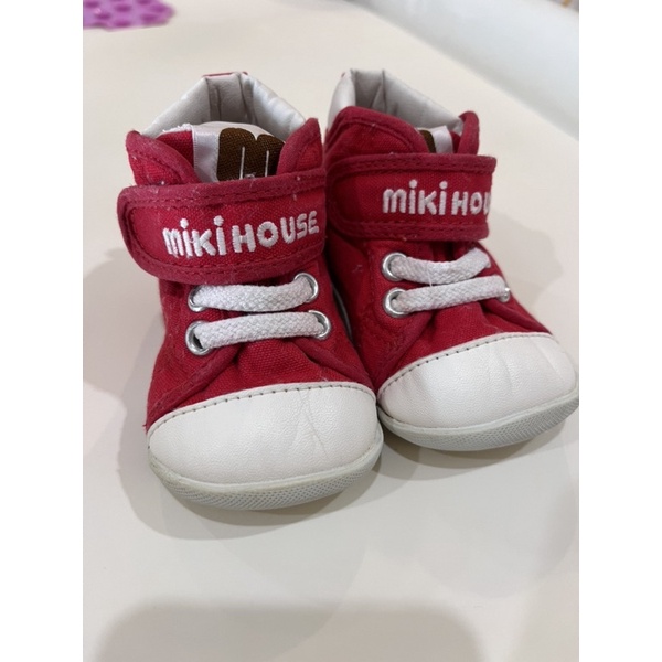 รองเท้าเด็กแรกเกิด Mikihouse มือสองสภาพดีมากค่ะ ซัก 2 ครั้ง