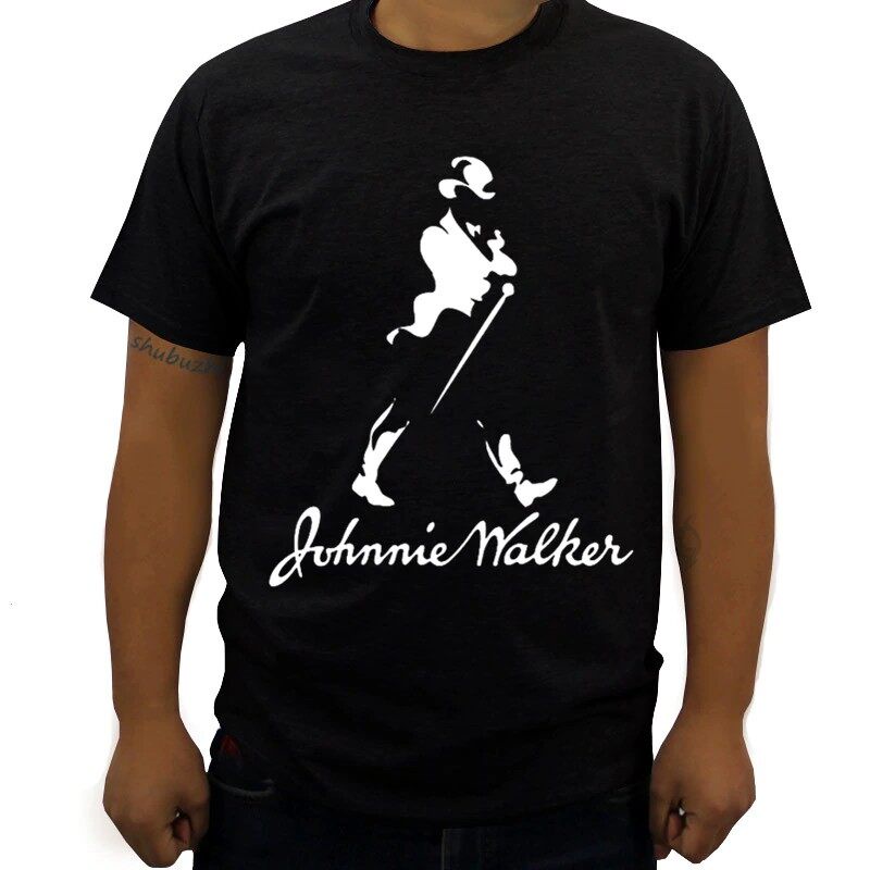 เสื้อยืดผู้ชาย ใหม่มาถึง Johnnie Walker Shubuzhi Casualmens เสื้อยืด Christmas Cool น่ารัก