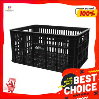 PLASTIC ลังพลาสติก ME LIVING DD 50x35.5x24 ซม. สีดำPLASTIC STORAGE BOX ME LIVING DD 50X35.5X24CM BLACK