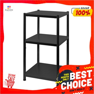 3-TIER ชั้นวางของสเตนเลส 3 ชั้น STACKO SPACE 35x38x75 ซม. สีดำ3-TIER STAINLESS STEEL SHELVING UNIT STACKO SPACE 35X38X7