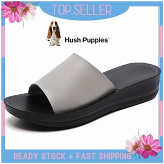 HUSH PUPPIES รองเท้าโลฟเฟอร์ ส้นแบน แบบสวม สําหรับผู้หญิง