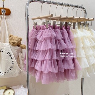 PRETTY BABY🧸พร้อมส่ง🧸กระโปรงเด็กผู้หญิงฟรุ้งฟริง กระโปรงสำหรับเด็ก(609)