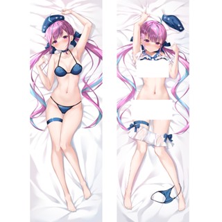 แนะนํา ปลอกหมอนอิง ลาย VTuber Minato Aqua Usada Pekora Dakimakura เซ็กซี่ ขนาด 50*150 ซม.