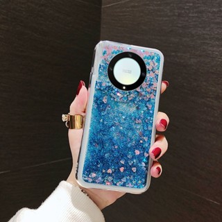 พร้อมส่ง ใหม่ เคสโทรศัพท์มือถือนิ่ม แบบใส มีทรายไหล แต่งกลิตเตอร์ วิบวับ แฟชั่น สําหรับ Huawei HONOR X9a 5G HONORX9a HONORX9a 2023