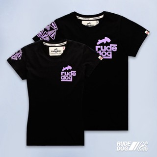 เสื้อยืด High Street เสื้อยืดแขนสั้นRudedog รุ่นSquare Rude ของแท้100% (ผู้หญิง) (No.420) แขนสั้นคู่รัก_05