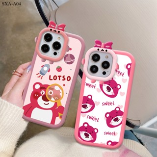 Compatible With Samsung Galaxy A71 A33 A53 A23 A04 A02S A21S A31 A51 5G เคสซัมซุง สำหรับ Case Cartoon Strawberry Bear เคส เคสโทรศัพท์ เคสมือถือ Shockproof Casing