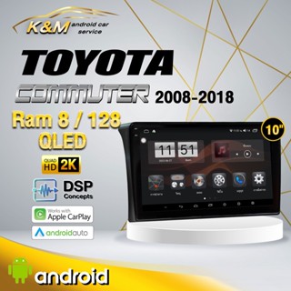 จอแอนดรอย ตรงรุ่น 10 นิ้ว Toyota Commuter 2008-2018 (จอ Andriod แท้-รับประกันศูนย์ Alpha)