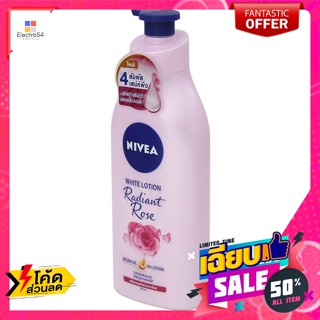 Nivea(นีเวีย) นีเวีย เรเดียนท์ โรส ไวท์ โลชั่นบำรุงผิวกาย 525 มล. Nivea Radiant Rose White Body Lotion 525 ml.บ