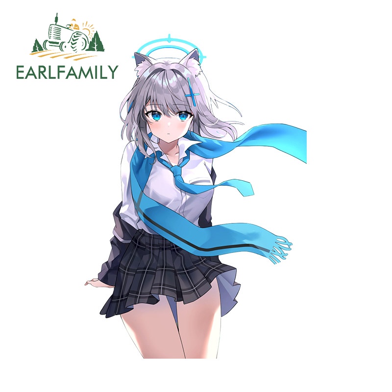 Earlfamily สติกเกอร์กันน้ํา ลายอนิเมะ Blue Archive 13 ซม. x 9.1 ซม. สําหรับติดตกแต่งรถยนต์ แล็ปท็อป