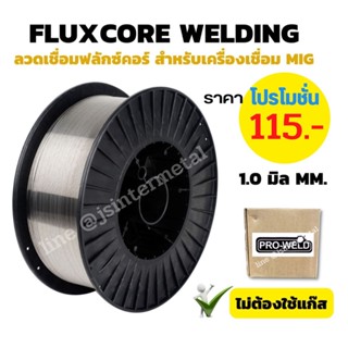 ลวดเชื่อม MIG FLUXCORE ไม่ใช้แก๊ส ขนาด 0.8 mm. / 1.0 mm. (1KG)