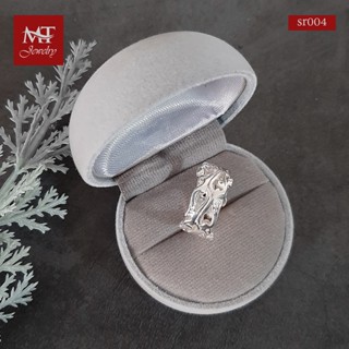 MT แหวนเงินแท้ ไม้เลื้อย ฉลุลาย  รอบวง ไซส์ : 54, 56, 58, 61 Solid 925 Sterling Silver Ring (sr004) MT Jewelry มณีธารา