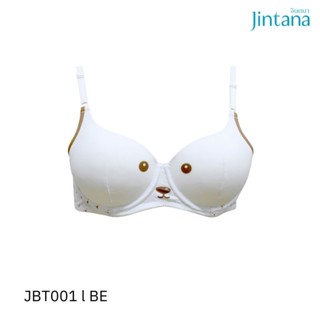 Jintana เสื้อชั้นใน (บราเสริมโครง) รุ่น Teen Freshy Girl  รหัส JBT001 ลายหน้าหมี